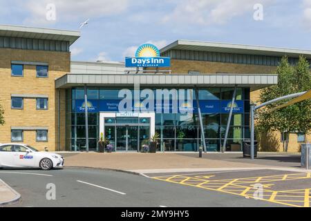 Hotel Days Inn presso la stazione di servizio Wetherby sull'autostrada A1(M). Foto Stock