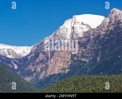 montagna picco nella missione montagne tribali deserto vicino a saint ignazio, montana Foto Stock