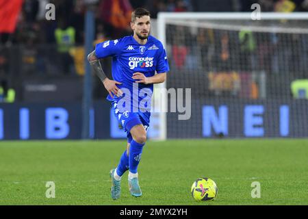 Stadio Olimpico, Roma, Italia. 4th Feb, 2023. Serie A Football; Roma contro Empoli; Petar Stojanovic di Empoli Credit: Action Plus Sports/Alamy Live News Foto Stock