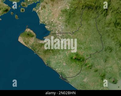 Chinandega, dipartimento del Nicaragua. Mappa satellitare a bassa risoluzione Foto Stock