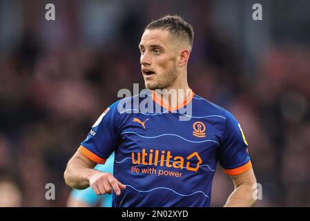 Middlesbrough, Regno Unito. 05th Feb, 2023. Jerry Yates #9 di Blackpool durante la partita del Campionato Sky Bet Middlesbrough vs Blackpool al Riverside Stadium, Middlesbrough, Regno Unito, 4th febbraio 2023 (Foto di Mark Cosgrove/News Images) a Middlesbrough, Regno Unito il 2/5/2023. (Foto di Mark Cosgrove/News Images/Sipa USA) Credit: Sipa USA/Alamy Live News Foto Stock