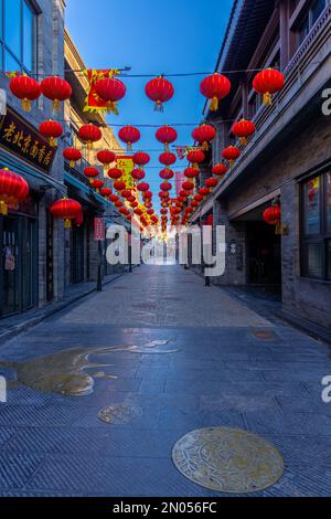 Beijing qianmen Street solo vecchia food Court Foto Stock