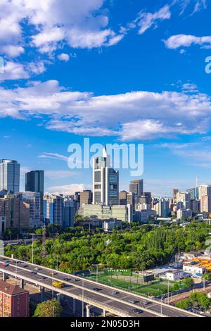 Quartiere finanziario centrale della città commerciale internazionale di Pechino Foto Stock