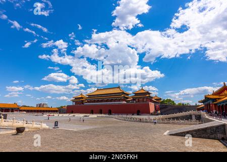 Porta meridiana del palazzo imperiale ponte jinshui Foto Stock