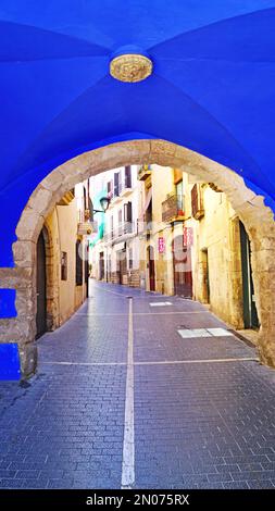 Panoramica di El Vendrell, Tarragona, Bajo Penedés, Penedés, Catalunya, Spagna, Europa Foto Stock