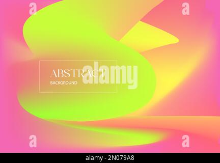 Brillante astratto sfondo grafico disegno giallo rosa sfumatura colore Illustrazione Vettoriale
