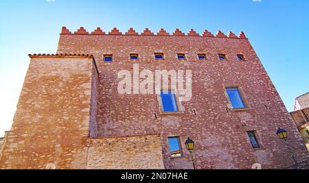 Vista di Rodonyá nel campo Alt, Catalunya, Spagna, Europa Foto Stock