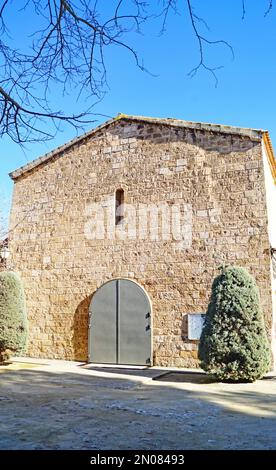 Parrocchia di Santa Maria a Piera, Barcellona, Catalunya, Spagna, Europa Foto Stock