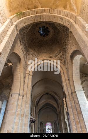 Abbatiale Saint Pierre - Vue intérieure - Détail de la voute Foto Stock