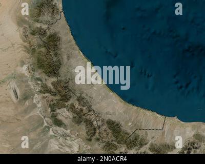 Al Batinah nord, regione di Oman. Mappa satellitare ad alta risoluzione Foto Stock