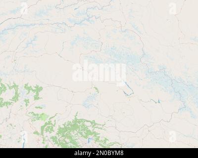 Gilgit-Baltistan, zona amministrata centralmente del Pakistan. Aprire la mappa stradale Foto Stock