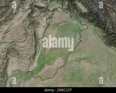 Punjab, provincia del Pakistan. Mappa satellitare ad alta risoluzione Foto Stock