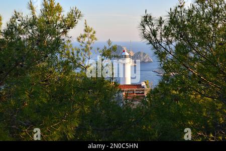 Faro di Gelidonya - Antalya - TURCHIA Foto Stock