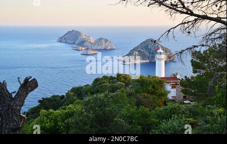 Faro di Gelidonya - Antalya - TURCHIA Foto Stock