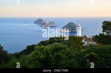 Faro di Gelidonya - Antalya - TURCHIA Foto Stock