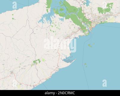 Panama Oeste, provincia di Panama. Aprire la mappa stradale Foto Stock