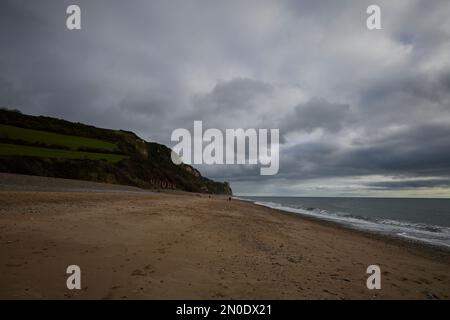 Branscombe Beach, South Devon, Regno Unito Foto Stock