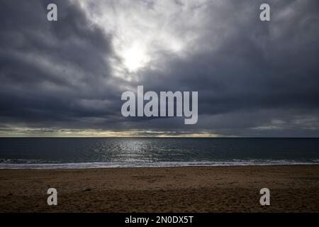 Branscombe Beach, South Devon, Regno Unito Foto Stock