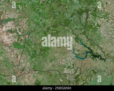 Caaguazu, dipartimento del Paraguay. Mappa satellitare ad alta risoluzione Foto Stock