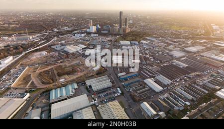 Park Royal verso North Acton, Londra Foto Stock