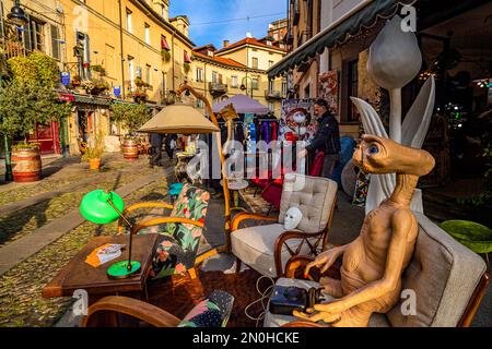 Torino, Italia. 05th Feb, 2023. Italia Piemonte Torino Borgo Dora Balon - mercato dell'antiquariato Gran Baloon Credit: Realy Easy Star/Alamy Live News Foto Stock