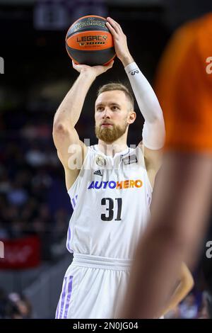 Madrid, Spagna. 05th Jan, 2023. 5th gennaio 2023; Wizink Center; Madrid; Spagna; Liga Endesa ACB; Real Madrid vs Lenovo Tenerife; 900/Cordon Press Credit: CORDON PRESS/Alamy Live News Foto Stock