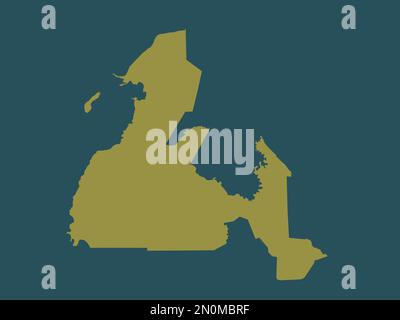 Maguindanao, provincia delle Filippine. Forma a tinta unita Foto Stock