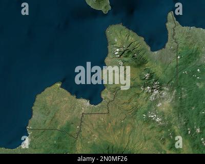 Misamis Oriental, provincia delle Filippine. Mappa satellitare ad alta risoluzione Foto Stock