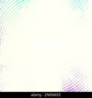 Motivo retrò astratto con effetto halftone su sfondo giallo molto chiaro. Grafica vettoriale Illustrazione Vettoriale