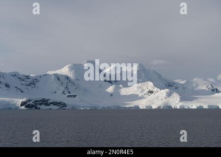 Isola di Cuverville nella penisola antartica Foto Stock