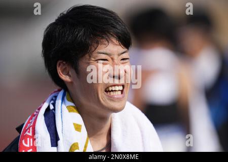 Oita, Giappone. 5th Feb, 2023. Maratona di Tsubasa Ichiyama : Maratona di Beppu Oita Mainichi 71st a Oita, Giappone . Credit: AFLO SPORT/Alamy Live News Foto Stock