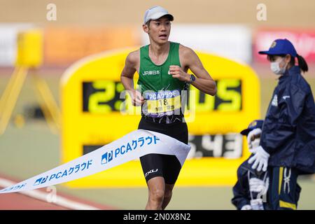 Oita, Giappone. 5th Feb, 2023. Maratona Naoya Sakuda : Maratona Beppu Oita Mainichi 71st a Oita, Giappone . Credit: AFLO SPORT/Alamy Live News Foto Stock