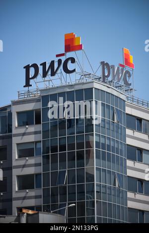 PWC, Bulevard Knyaginya Maria Luiza, Sofia, Bulgaria, Europa Foto Stock