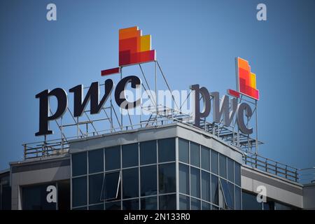 PWC, Bulevard Knyaginya Maria Luiza, Sofia, Bulgaria, Europa Foto Stock