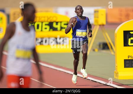 Oita, Giappone. 5th Feb, 2023. Daniel Kipchumba Marathon : la 71st Beppu Oita Mainichi Marathon a Oita, Giappone . Credit: AFLO SPORT/Alamy Live News Foto Stock