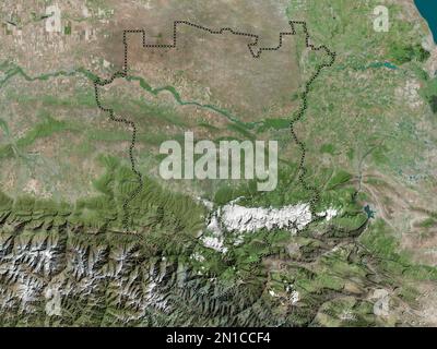 Cecenia, repubblica di Russia. Mappa satellitare ad alta risoluzione Foto Stock