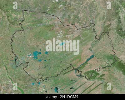 Novosibirsk, regione della Russia. Mappa satellitare ad alta risoluzione Foto Stock