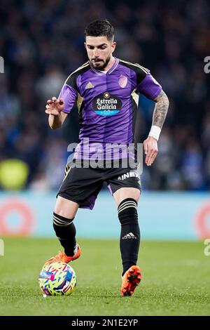 Ramon Rodriguez 'Monchu' di Real Valladolid CF durante il campionato spagnolo la Liga partita di calcio tra Real Sociedad e Real Valladolid CF il 5 febbraio 2023 alla reale Arena di San Sebastian, Spagna - Foto: Ricardo Larreina/DPPI/LiveMedia Foto Stock