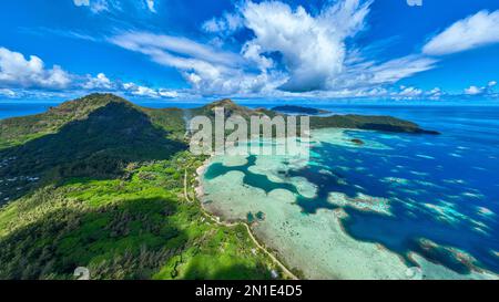 Antenna di Mangareva, arcipelago di Gambier, Polinesia Francese, Sud Pacifico, Pacifico Foto Stock