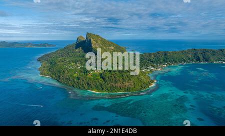 Antenna di Mangareva, arcipelago di Gambier, Polinesia Francese, Sud Pacifico, Pacifico Foto Stock