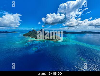Antenna di Mangareva, arcipelago di Gambier, Polinesia Francese, Sud Pacifico, Pacifico Foto Stock