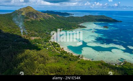 Antenna di Mangareva, arcipelago di Gambier, Polinesia Francese, Sud Pacifico, Pacifico Foto Stock