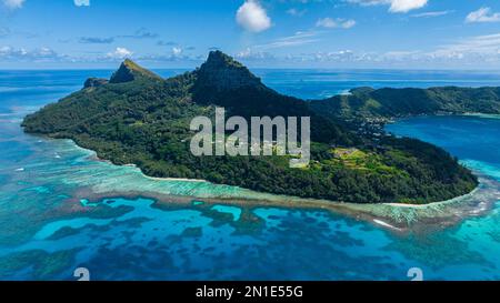 Antenna di Mangareva, arcipelago di Gambier, Polinesia Francese, Sud Pacifico, Pacifico Foto Stock