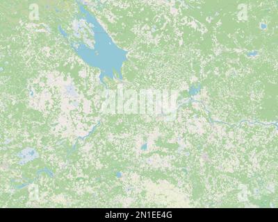 Yaroslavl', regione della Russia. Aprire la mappa stradale Foto Stock