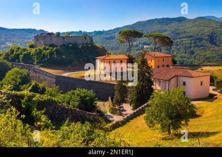 Fortezza di Mont'Alfonso, Fortezza, Castelnuovo di Garfagnana, Toscana, Italia, Europa Foto Stock