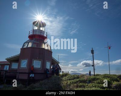 Il faro di Cape Horn a Cape Horn, Cabo de Hornos National Park, Hornos Island, Cile, Sud America Foto Stock