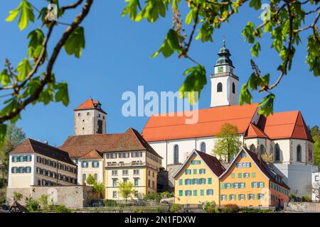 Monastero Domenicano con la chiesa collegiata di Heilig Kreuz, Horb am Neckar, Foresta Nera, Baden-Wurttemberg, Germania, Europa Foto Stock