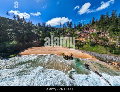 Antenna di Anson Bay, Norfolk Island, Australia, Pacifico Foto Stock