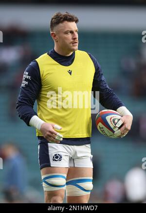 Matt Fagerson di Scozia durante la partita della Guinness Six Nations Calcutta Cup tra Inghilterra e Scozia al Twickenham Stadium di Londra, Gran Bretagna, 04 Foto Stock