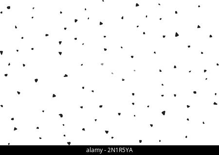 Puntini neri modello senza giunture su sfondo bianco Illustrazione Vettoriale